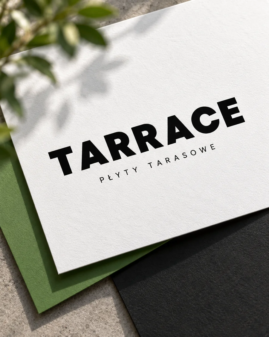 Logotyp Tarrace w materiałach marki